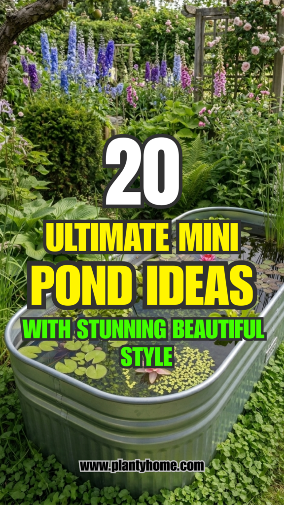 20 Ultimate Mini Pond Ideas with Stunning Beautiful Style