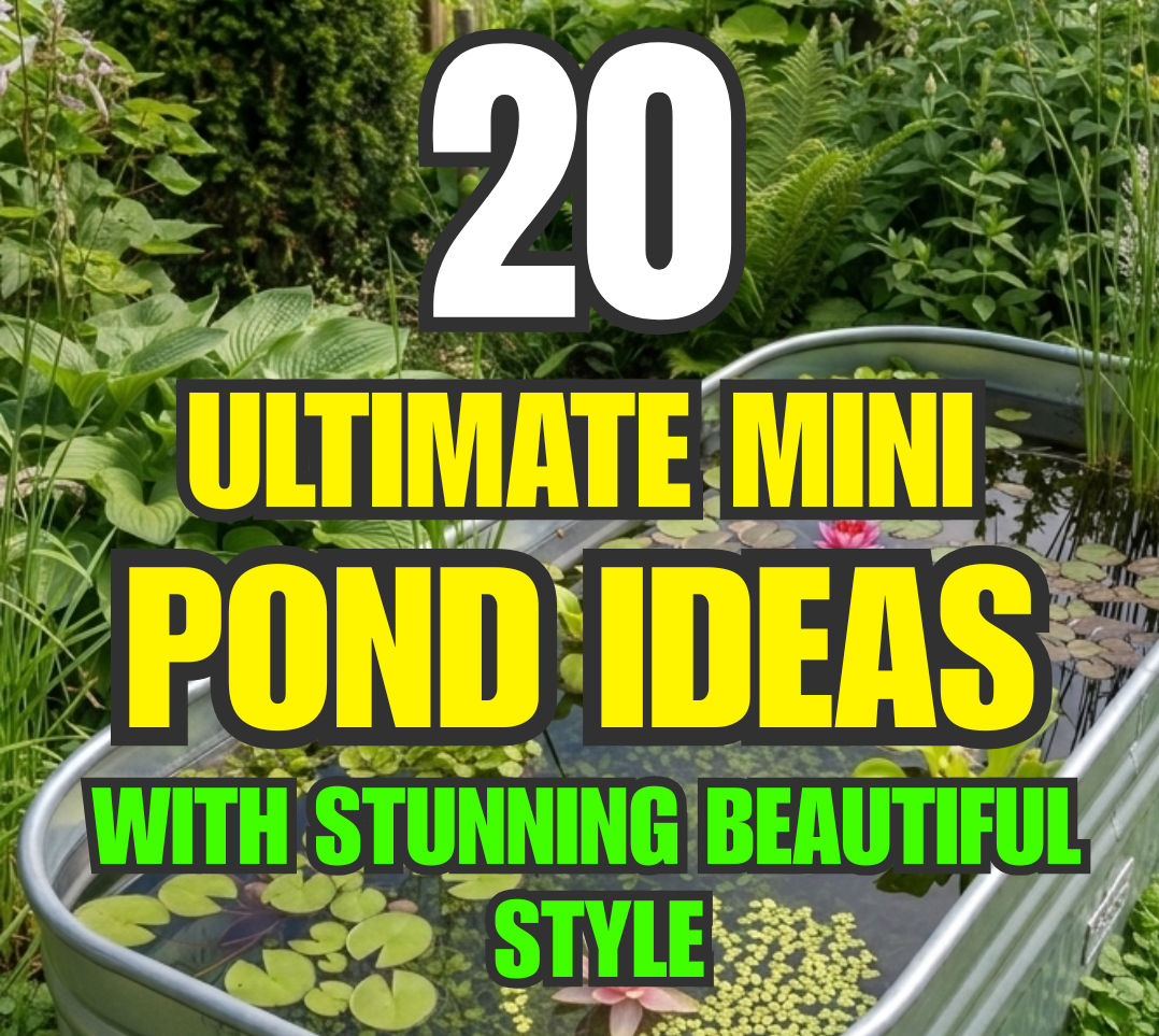 20 Ultimate Mini Pond Ideas with Stunning Beautiful Style