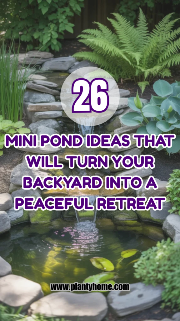 26 Mini Pond Ideas That Will Turn Your Backyard Into a Peaceful Retreat