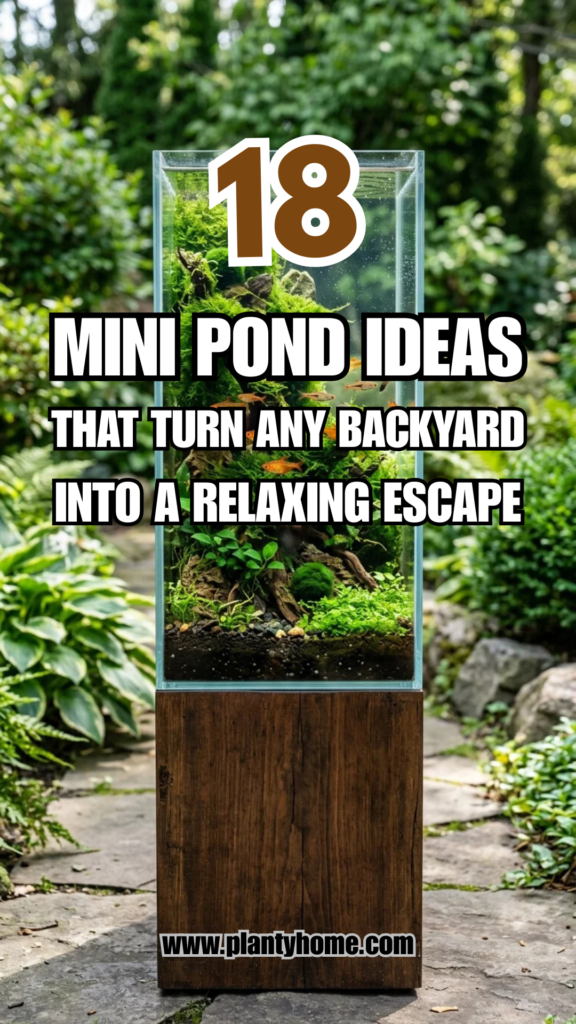 18 Mini Pond Ideas That Turn Any Backyard Into a Relaxing Escape