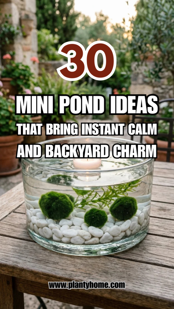 30 Mini Pond Ideas That Bring Instant Calm and Backyard Charm