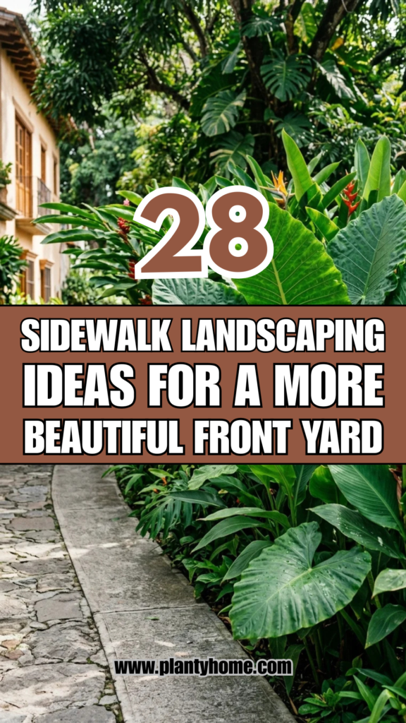 28 Sidewalk Landscaping Ideas for a More Beautiful Front Yard