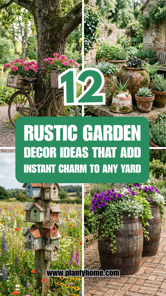 12 Rustic Garden Decor Ideas That Add Instant Charm to Any Yard