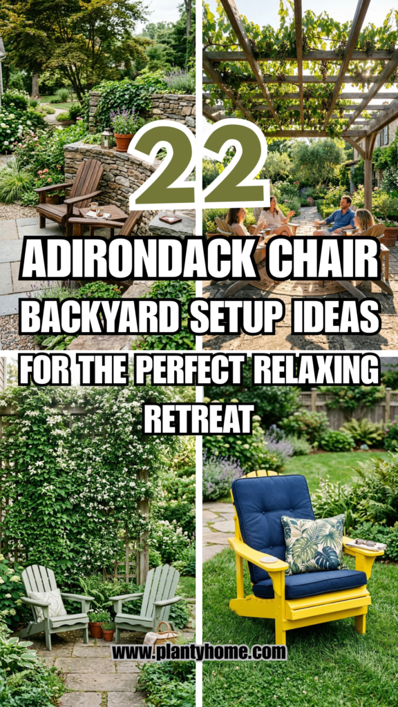 22 Adirondack Chair Backyard Setup Ideas for the Perfect Relaxing Retreat
