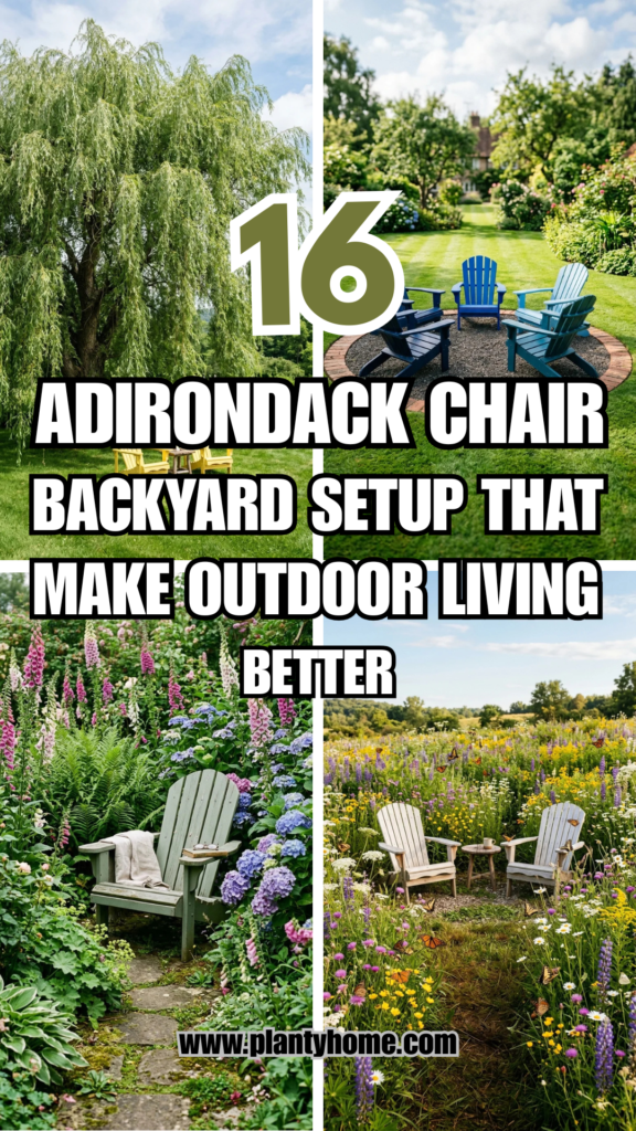 16 Adirondack Chair Backyard Setups That Make Outdoor Living Better