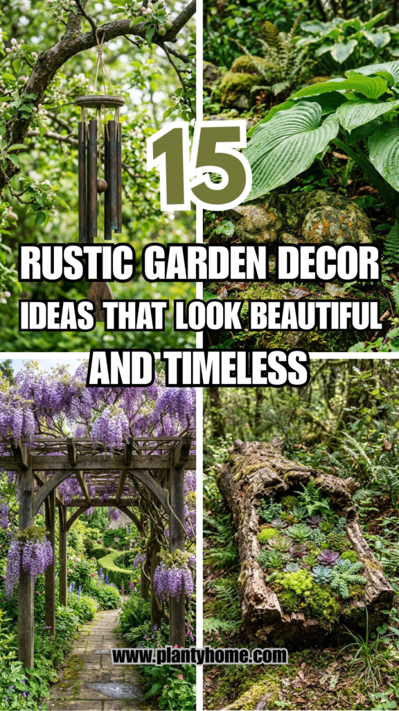 15 Rustic Garden Decor Ideas That Look Beautiful and Timeless