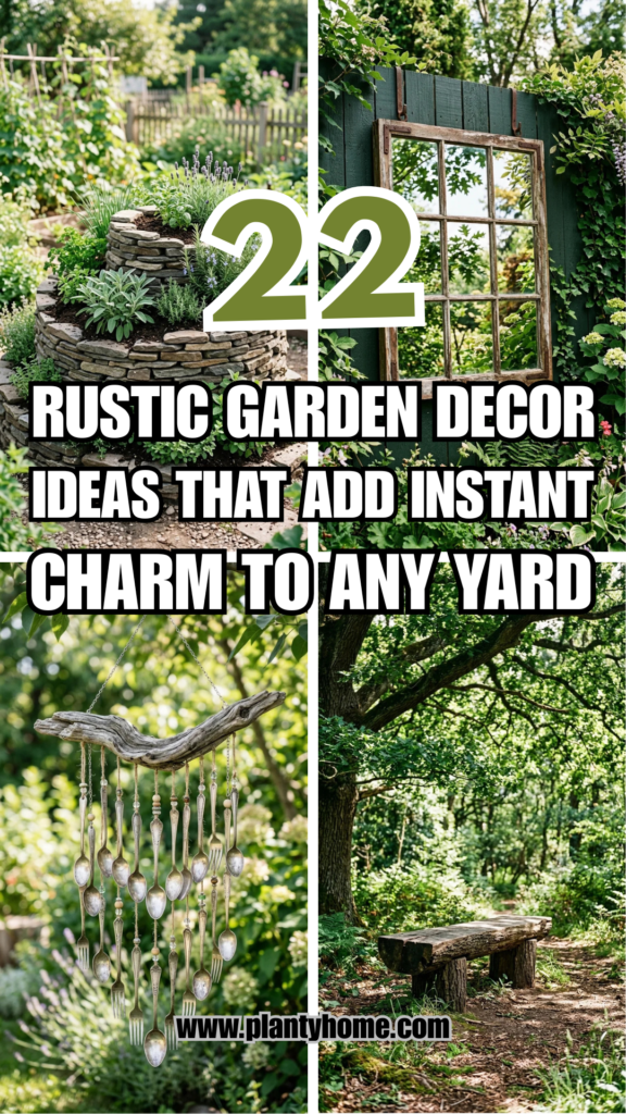22 Rustic Garden Decor Ideas That Add Instant Charm to Any Yard