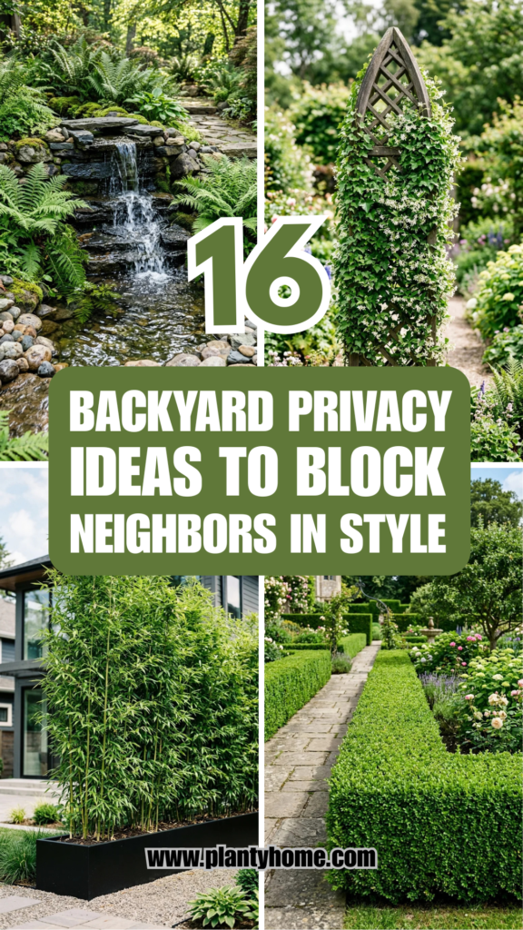 16 Backyard Privacy Ideas to Block Neighbors in Style